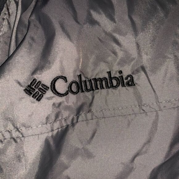 Columbia Youth Reversible Jacket Size 8 Black & Gray With Orange Fleece Liner Ho - Picture 2 of 8